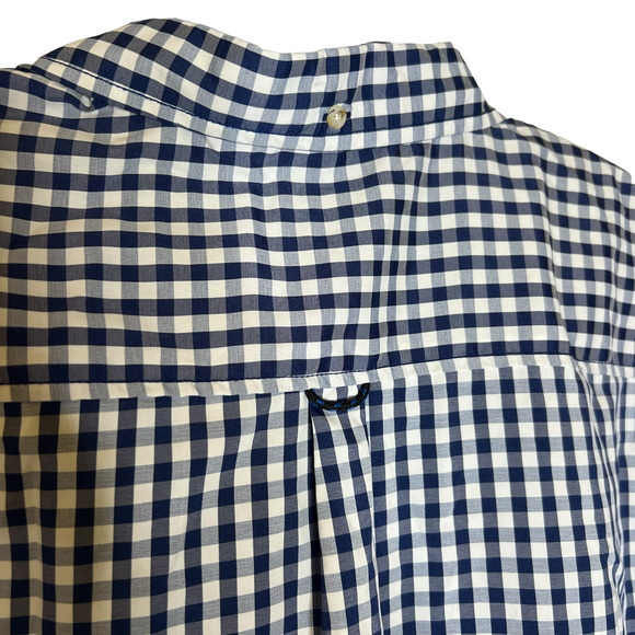 V46 Land and‎ Sea Blue and White Checkered Shirt Size XXL - Picture 7 of 9